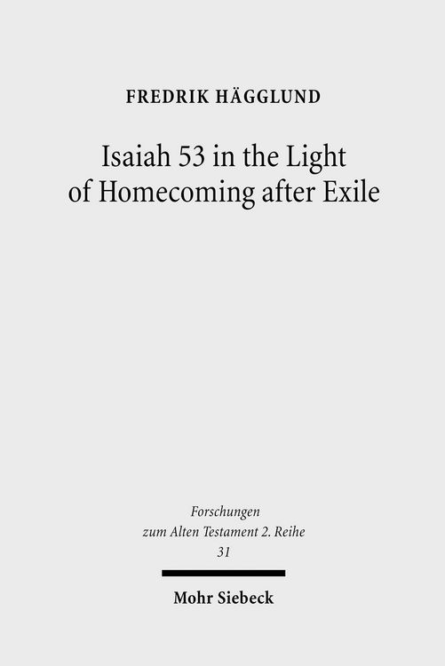 Produktbild: Isaiah 53 in the Light of Homecoming after Exile