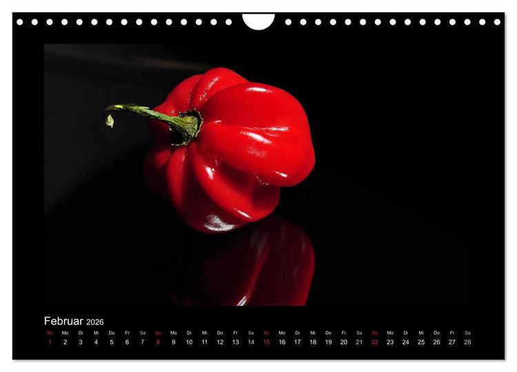 Produktbild: Rot (Wandkalender 2026 DIN A4 quer), CALVENDO Monatskalender
