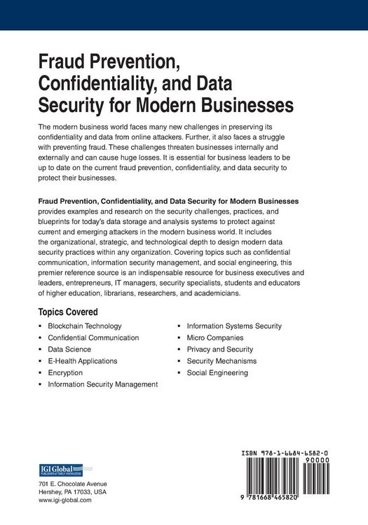 Produktbild: Fraud Prevention, Confidentiality, and Data Security for Modern Businesses