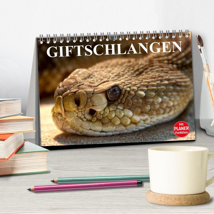 Produktbild: Giftschlangen (Tischkalender 2026 DIN A5 quer), CALVENDO Monatskalender