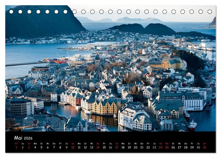Produktbild: Norwegen (Tischkalender 2026 DIN A5 quer), CALVENDO Monatskalender