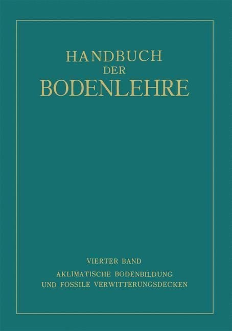 Produktbild: Aklimatische Bodenbildung und Fossile Verwitterungsdecken