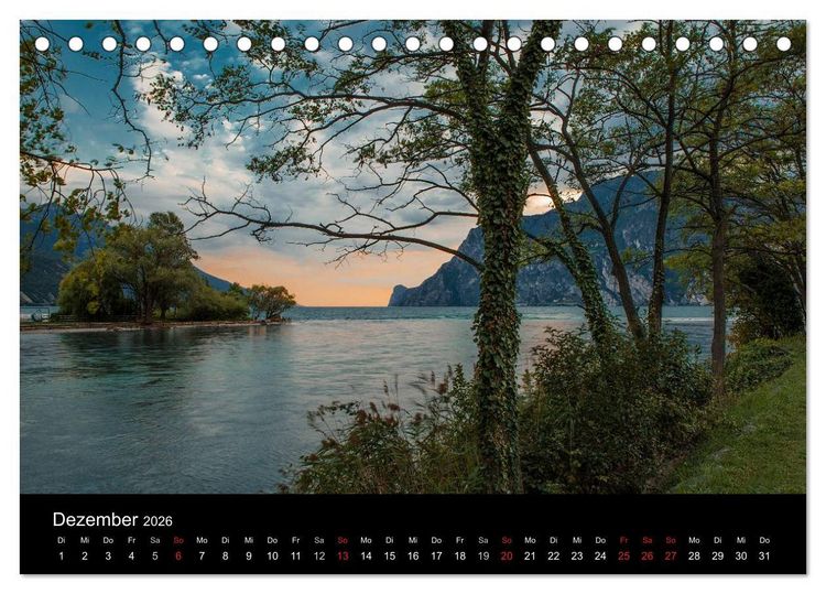 Produktbild: Die sch&ouml;nste Seite am Gardasee (Tischkalender 2026 DIN A5 quer), CALVENDO Monatskalender