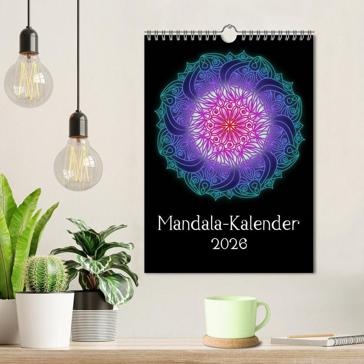 Produktbild: Mandala-Kalender 2026 (Wandkalender 2026 DIN A4 hoch), CALVENDO Monatskalender