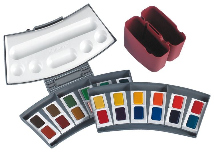 Produktbild: Pelikan Malkasten Aquarell, 24 Farben