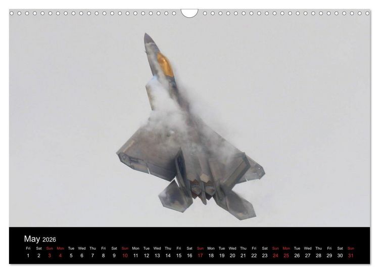 Produktbild: Lockheed Martin F-22A Raptor (Wall Calendar 2026 DIN A3 landscape), CALVENDO 12 Month Wall Calendar