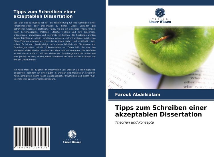 Produktbild: Tipps zum Schreiben einer akzeptablen Dissertation