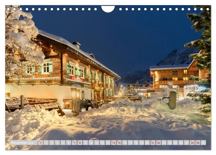 Produktbild: Arlberg - magic of winter (Wandkalender 2026 DIN A4 quer), CALVENDO Monatskalender