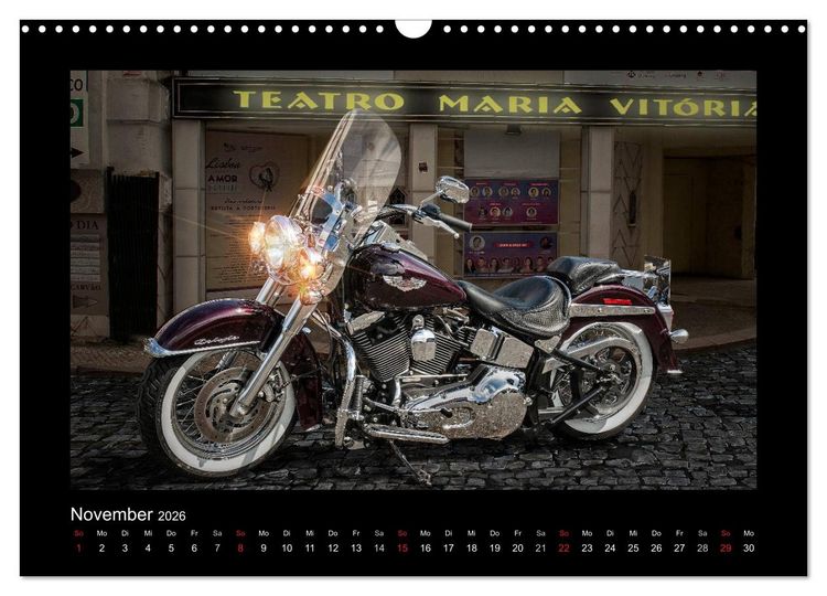 Produktbild: Motorrad-Tr&auml;ume &ndash; Chopper und Custombikes (Wandkalender 2026 DIN A3 quer), CALVENDO Monatskalender