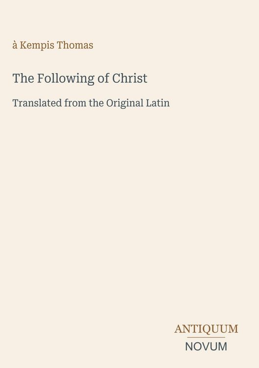 Produktbild: The Following of Christ