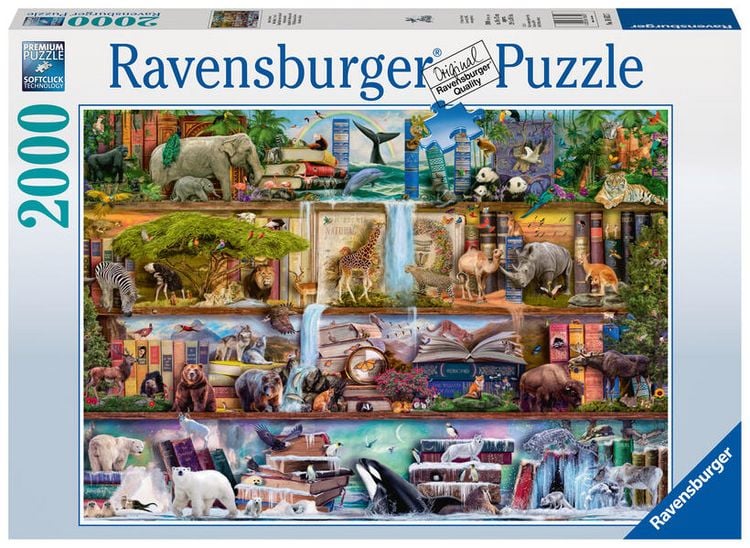 Produktbild: Puzzle Ravensburger Aimee Stewart: Großartige Tierwelt 2000 Teile
