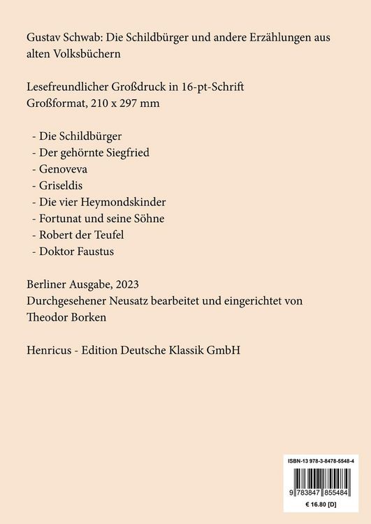 Produktbild: Die Schildb&uuml;rger (Gro&szlig;druck)