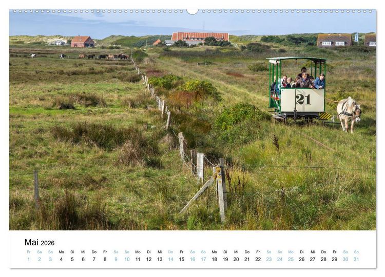 Produktbild: Lieblingsinsel Spiekeroog (hochwertiger Premium Wandkalender 2026 DIN A2 quer), Kunstdruck in Hochglanz