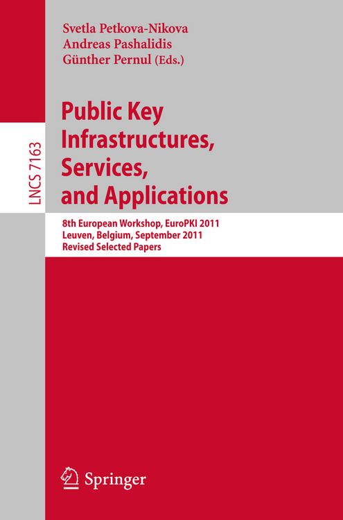 Produktbild: Public Key Infrastructures, Services and Applications