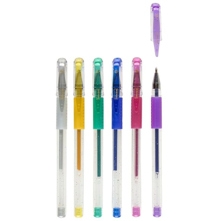 Produktbild: Idena Gel Pen Glitter 6 St&uuml;ck