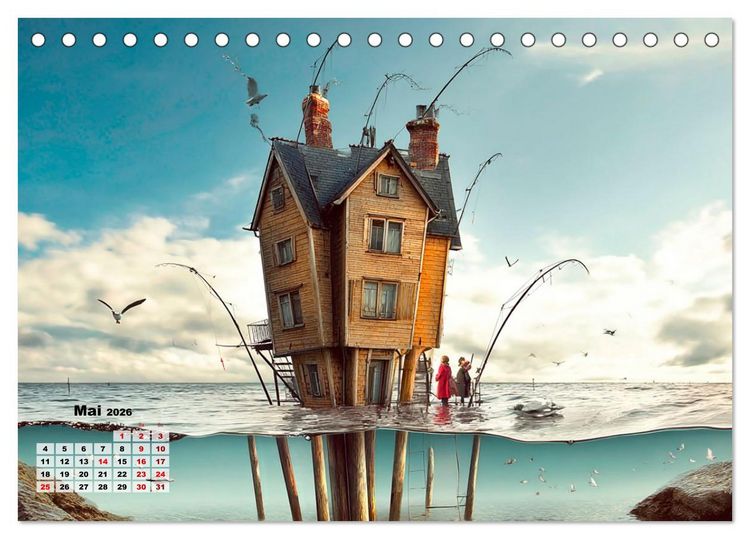Produktbild: Ein Zuhause ist kein Winkelma&szlig;, sondern ein Gef&uuml;hl (Tischkalender 2026 DIN A5 quer), CALVENDO Monatskalender