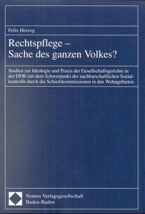 Produktbild: Rechtspflege - Sache des ganzen Volkes?