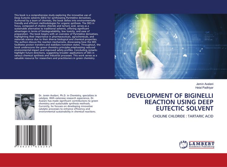 Produktbild: DEVELOPMENT OF BIGINELLI REACTION USING DEEP EUTECTIC SOLVENT