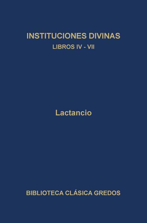 Produktbild: Instituciones divinas. Libros IV-VII