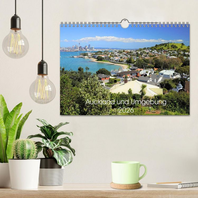 Produktbild: Auckland und Umgebung 2026 (Wandkalender 2026 DIN A4 quer), CALVENDO Monatskalender