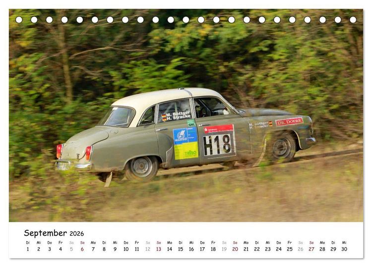 Produktbild: Lausitzrallye Histo EM (Tischkalender 2026 DIN A5 quer), CALVENDO Monatskalender