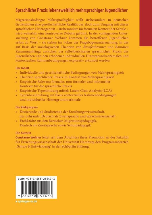 Produktbild: Sprachliche Praxis lebensweltlich mehrsprachiger Jugendlicher