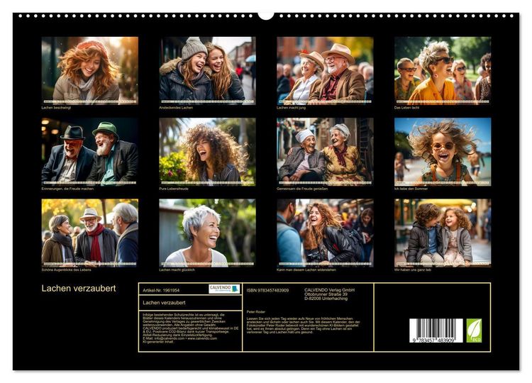 Produktbild: Lachen verzaubert (hochwertiger Premium Wandkalender 2026 DIN A2 quer), Kunstdruck in Hochglanz