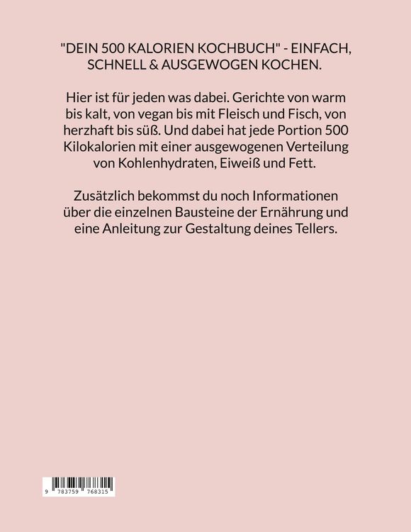 Produktbild: Dein 500 Kalorien Kochbuch