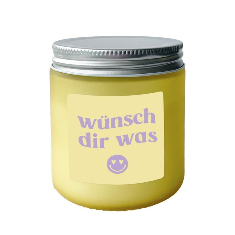Produktbild: Kerze Gute Laune w&uuml;nsch dir was