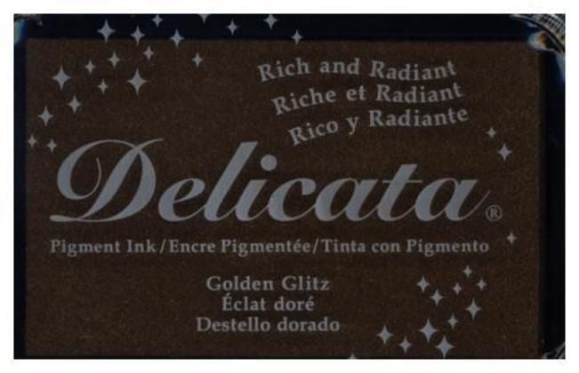 Produktbild: Stempelkissen gro&szlig; 9 x 6 cm "Gold"