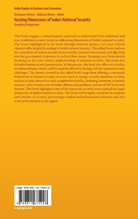 Produktbild: Varying Dimensions of India&rsquo;s National Security