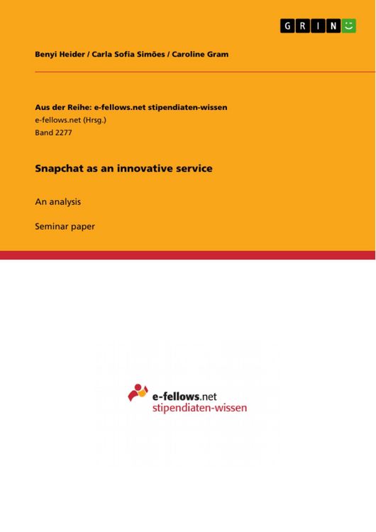 Produktbild: Snapchat as an innovative service