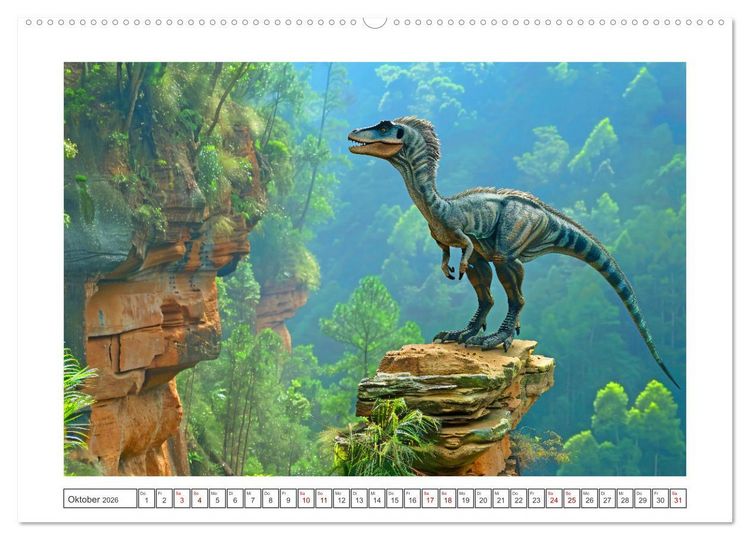 Produktbild: Vergessene Wunder - Ein Jahr mit ausgestorbenen Tieren (Wandkalender 2026 DIN A2 quer), CALVENDO Monatskalender