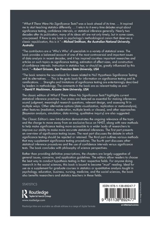 Produktbild: What If There Were No Significance Tests?