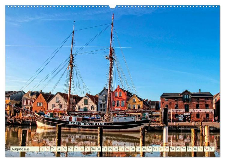 Produktbild: Reise an die Nordsee - Husum (hochwertiger Premium Wandkalender 2026 DIN A2 quer), Kunstdruck in Hochglanz