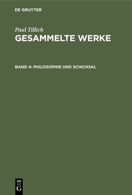 Produktbild: Philosophie und Schicksal