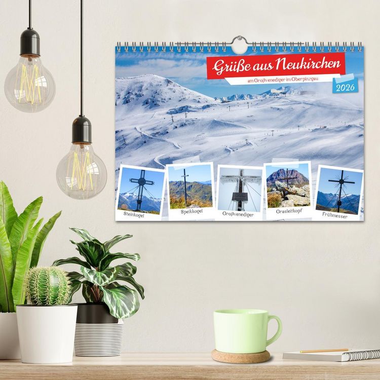 Produktbild: Gr&uuml;&szlig;e aus Neukirchen (Wandkalender 2026 DIN A4 quer), CALVENDO Monatskalender