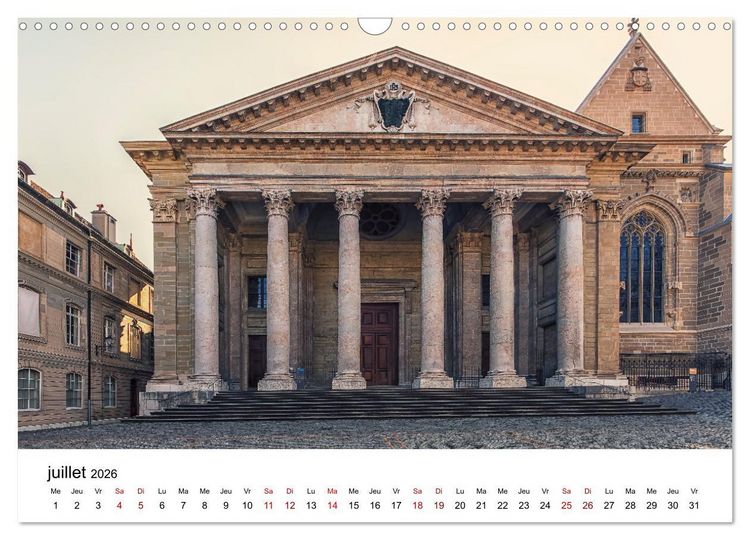 Produktbild: Visite de la Suisse (Calendrier mural 2026 DIN A3 vertical), CALVENDO calendrier mensuel