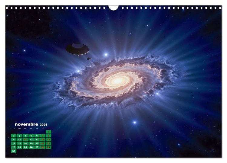 Produktbild: &Agrave; travers l'univers-L'incroyable voyage (Calendrier mural 2026 DIN A3 vertical), CALVENDO calendrier mensuel