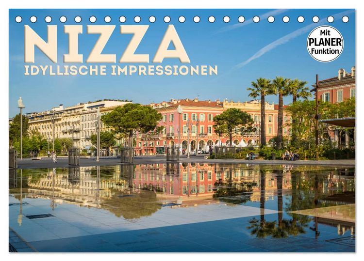 Produktbild: NIZZA Idyllische Impressionen (Tischkalender 2026 DIN A5 quer), CALVENDO Monatskalender