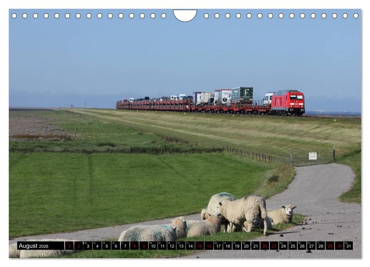 Produktbild: Die Marschbahn (Wandkalender 2026 DIN A4 quer), CALVENDO Monatskalender