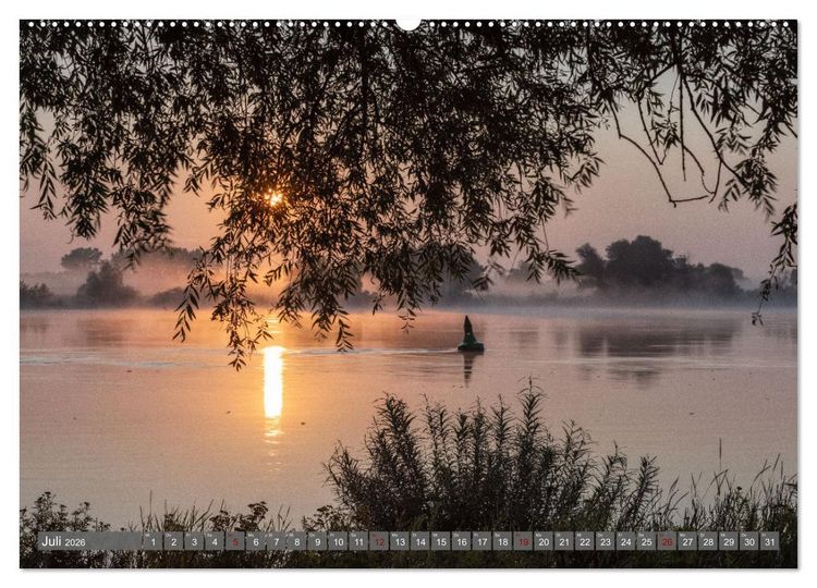 Produktbild: Naturlandschaft Elbe - Im Wechsel der Jahreszeiten (hochwertiger Premium Wandkalender 2026 DIN A2 quer), Kunstdruck in Hochglanz
