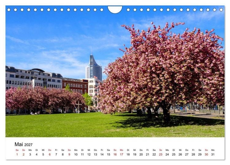 Produktbild: Leipzig &ndash; Stadtansichten zum Verlieben (Wandkalender 2027 DIN A4 quer), CALVENDO Monatskalender