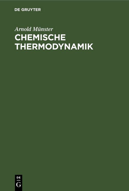 Produktbild: Chemische Thermodynamik
