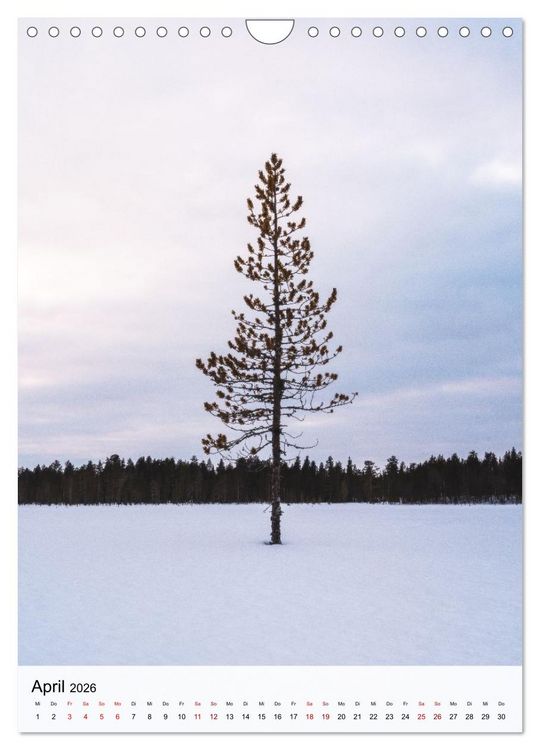 Produktbild: Finnland - Winter Wunderland (Wandkalender 2026 DIN A4 hoch), CALVENDO Monatskalender