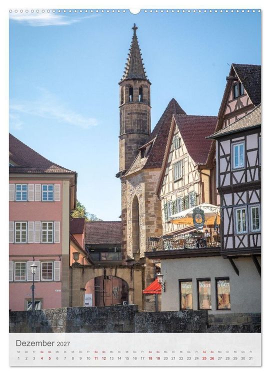 Produktbild: Schw&auml;bisch Hall am Kocher (Wandkalender 2027 DIN A2 hoch), CALVENDO Monatskalender
