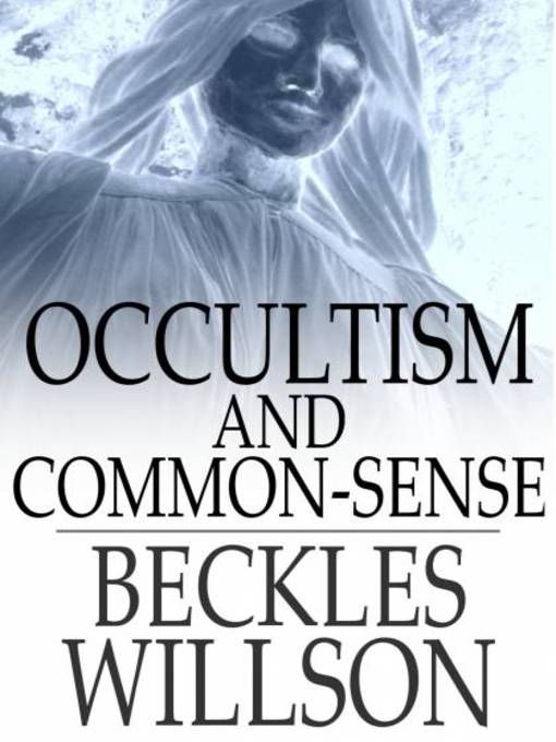 Produktbild: Occultism and Common-Sense