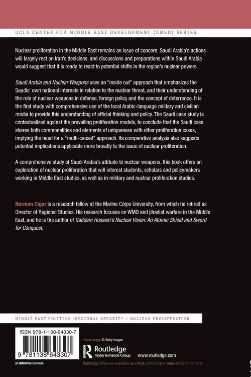 Produktbild: Saudi Arabia and Nuclear Weapons