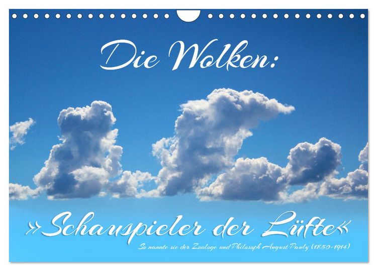Produktbild: Die Wolken: "Schauspieler der L&uuml;fte" (Wandkalender 2026 DIN A4 quer), CALVENDO Monatskalender