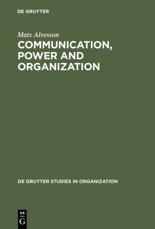 Produktbild: Communication, Power and Organization